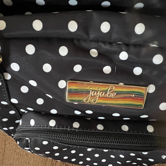 Jujube Be Supplied pump bag black white polka dot “duchess” EUC - Picture 2 of 8